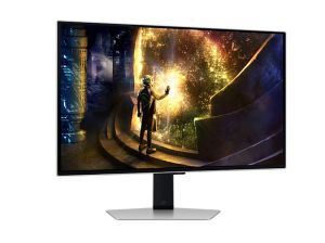 Монитор Samsung 27DG610 27" Odyssey G6 Smart, OLED, 240 Hz, 1 ms GTG, 2560x1440, DP 1.4, 2xHDMI 2.1, 2xUSB, Wi-Fi, Bluetooth, Tizen, Silver