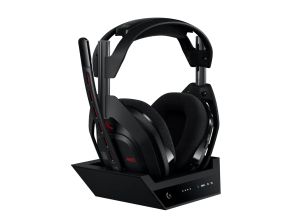 Logitech Astro A50 Lightspeed безжични слушалки с докинг станция, Черни