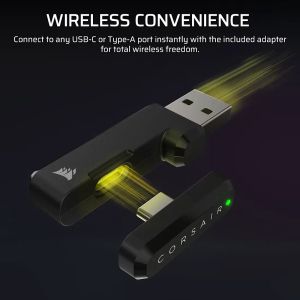 Геймърски безжични слушалки Corsair HS35 v3 Carbon
