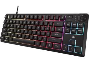 Геймърскa мембранна клавиатура Corsair K55 Core RGB - TKL