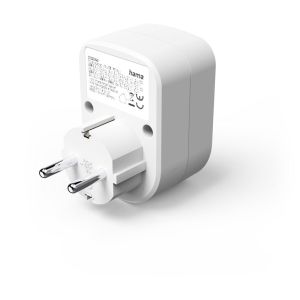 HAMA 3-мултипортов контакт, 1 x USB-C PD, 1 x USB-A, 1 x Шуко контакт, 30W PD
