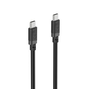 HAMA Кабел USB-C мъжко– USB-C мъжко, 60 W, 1 m, черен