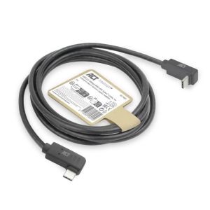 ACT Кабел USB-C - USB-C, 10Gbps, 60W, 1 m, конектори 90° left/right, up/down angled