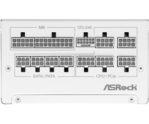 Захранващ блок ASRock Steel Legend White 1000W 80+ Gold