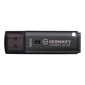 USB памет KINGSTON IronKey Locker+ 50 G2 - 64GB, XTS-AES 256-bit
