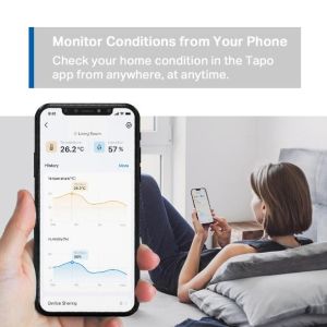 Сензор за температура и влажност TP-Link Tapo T310, WiFi
