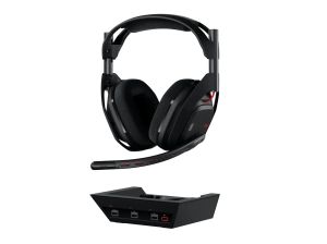 Logitech Astro A50 Lightspeed безжични слушалки с докинг станция, Черни