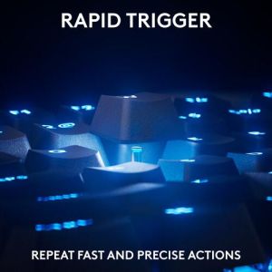 Геймърска механична клавиатура Logitech G Pro X RAPID TKL, Magnetic Analog Switch, Черен