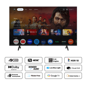Телевизор METZ 60" 60MUF7000Z UHD 4K LED Google TV, Клас E
