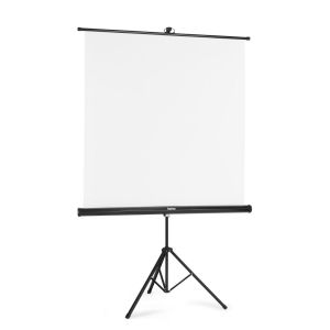 Екран на стойка 125x125 cm, 2 в 1, мобилен комплект, 21575