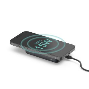 HAMA Безжична външна батерия Qi2, 10000mAh, индуктивно зареждане, антрацит