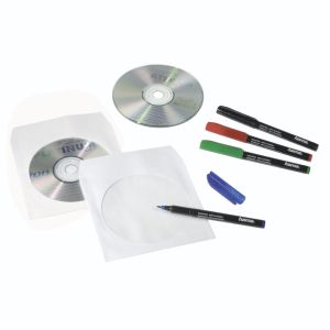 HAMA Предпазни пликове за CD/DVD дискове, опаковка 100 бр.