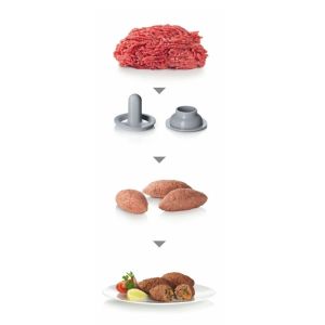 Месомелачка Bosch MFW67440, Meat mincer, ProPower 2000W, 3,5 kg/min, nr. 8, 3 sieves, kebbe attachment, shredder with 2 drums, reverse function