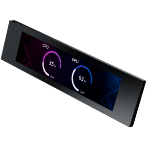 9" LCD Screen Kit - Black EN48654 (BK,For Pano II Series Black Chassis,Magnetic Bracket,HDMI & USB Cable,Brown Box)