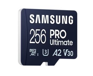 Памет Samsung 256GB micro SD Card PRO Ultimate with Adapter , UHS-I, Read 200MB/s - Write 130MB/s, U3, V30, A2