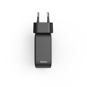 HAMA Бързо зарядно GaN, 2x USB-C, 1x USB-A, PD, 100 W, черно