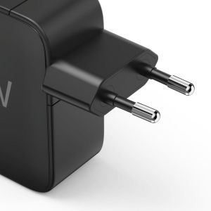 HAMA Бързо зарядно GaN, 2x USB-C, 1x USB-A, PD, 100 W, черно