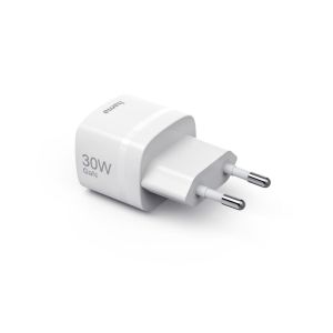 HAMA Зарядно устройство, 30 W, GaN, USB-C, PD/Qualcomm®, Zero Standby, бяло
