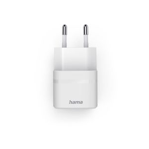 HAMA Зарядно устройство, 30 W, GaN, USB-C, PD/Qualcomm®, Zero Standby, бяло
