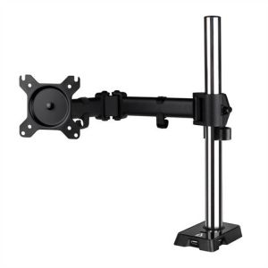Стойка за монитор за бюро ARCTIC Z1 (Gen 3), Регулируема, до 38", 15 кг, hub USB 2.0, Черна