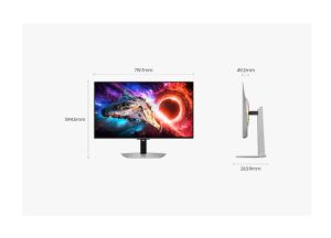 Монитор Samsung 32'' LS32HG800SU Odyssey OLED G8 4K 3840x2160 0.03ms 240Hz Glare Free DP 2.1 (UHBR20) & USB-C (98W) Silver + Logitech G102 Mouse, Lightsync RGB, 8000 DPI, 6 Programmable Buttons, Black
