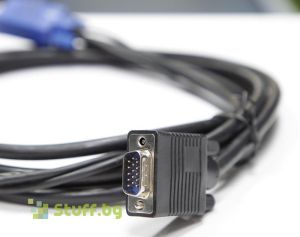 Mixed major brands KVM VGA Male to VGA with USB + PS/2 Male Cable