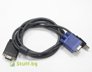 Mixed major brands KVM VGA with USB to VGA Cable