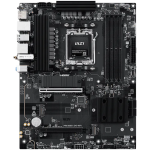 MSI PRO B850-S EVO WIFI, ATX, Socket AM5, 4x DDR5 Dual Channel up to 8200(OC)MHz, 2x PCIe x16 slot, 3x M.2 slot, 4x USB 2.0, 2x USB 5Gbps, 2x USB 10Gbps, 1x USB 10Gbps Type-C, HDMI, DP, 7.1 HD Audio, 5G LAN, WiFI 7, BT, 3Y