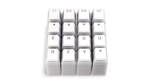 Капачки за механична клавиатура ENDORFY - 104 бр PBT, US Layout, Onyx White