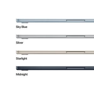 Лаптоп Apple MacBook Air 15.3: Apple M5 chip with 10-core CPU and 10-core GPU, 16GB, 1TB SSD - Midnight