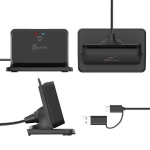 j5create JUR261-N USB Smart card/CAC reader картов четец със стойка