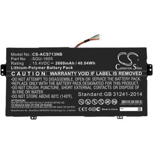 Батерия  за лаптоп ACER Spin 7 SF713-51 SP714-51, SQU-1605 LiPo 15.4V 2600mAh  CAMERON SINO