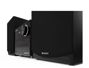 Аудио система Sharp Audio Systems XL-B512(BK), HI-FI MICRO SYSTEM, 45W total max power output, FM PLL tuner, Bluetooth v5.0, CD player, USB, 3.5mm Aux-in / line-in, wooden speaker, Black