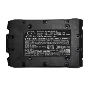 Батерия  за пробивна машина Milwaukee 0880-20 2601 2198323  LIIon 18V 6000mA Cameron Sino
