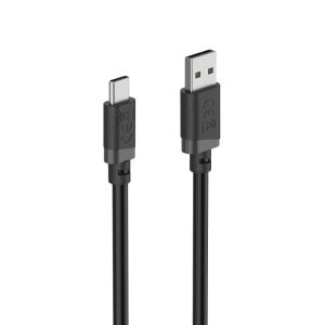 HAMA Кабел USB-A - USB-C, 2 м, черен