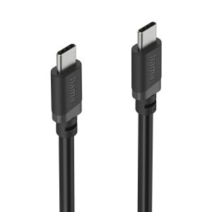 HAMA Кабел USB-C - USB-C, 60W, 0.5 м, черен