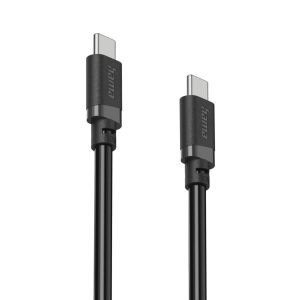 HAMA Кабел USB-C - USB-C, 60W, 0.5 м, черен