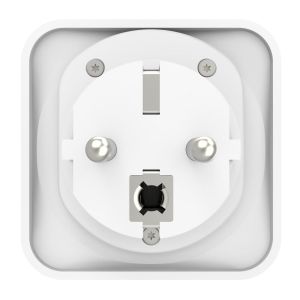 Travel Adapter тип E и F, 3-пинов, универсален, от цял ​​свят към Европа, бял