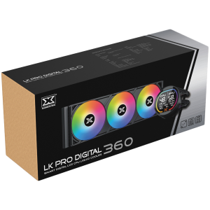 Xigmatek LK Pro 360 Digital (BK AIO,Digital LCD Pump & 360mm PWM Fan,Mini ARGB Controller,Intel & AMD & 20xx)