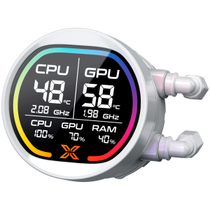 Xigmatek LK Pro 360 Digital Arctic (WH AIO,Digital LCD Pump & 360mm PWM Fan,Mini ARGB Controller,Intel & AMD & 20xx)