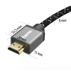 HAMA Кабел Ultra High Speed HDMI - HDMI, 8K, 5.0 м, 48Gbit/s, сертифициран