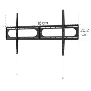 Стенна стойка за TV, 120" (305 см) до 100 кг, разстояние от стената 2,8 см
