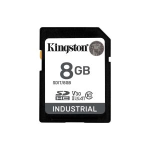 Карта памет Kingston 8GB SDHC Industrial C10, UHS-I, U3, V30, A1