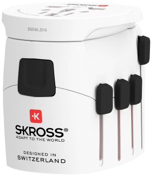 Адаптер SKROSS Pro World 1103180, Бял