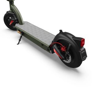 Електрически скутер Sharp Electric Scooter, Range per charge: 35 km, 350W Motor, LED Display, e-ABS, USB Charging Port, Bluetooth, IPX4 certification, 10" Pneumatic tyre, Triple brake system, Rear Suspension, Max load: 120 kg, Olive Gray