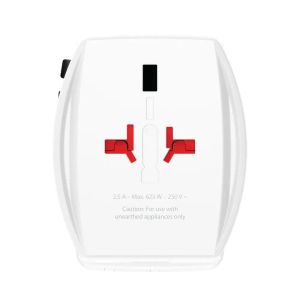 Skross универсален адаптер 220V , 30W, бял