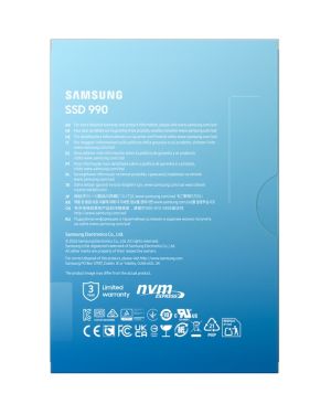 Твърд диск Samsung SSD 990 1TB PCIe 4.0 NVMe M.2 V-NAND Read 7150 MB/s Write 6450 MB/s