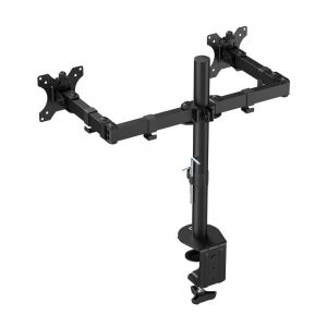 Стойка за 2 мониторa ACT AC8302, за бюро, Регулируема, 35", 2x8 кг, Черна