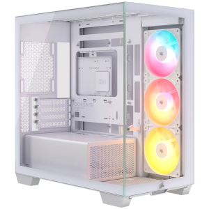 Corsair 2800X RS-R ARGB Panoramic Glass Micro-ATX Case, White