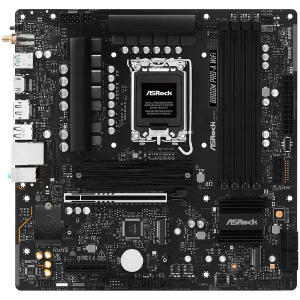 ASROCK MB Desktop B860M Pro-A Wi-Fi, S.1851, 4x DDR5, 1x PCIe 5.0 x16, 1x PCIe 4.0 x4, 1x Blazing M.2, 2x Hyper M.2, 4x SATA3, 2x USB-C, 5x USB 3.2, 6x USB 2.0, 1x RJ-45 2.5GB Lan, 802.11axe Wi-Fi 6E, BT 5.3 1x HDMI, 1x DP 1.4, mATX